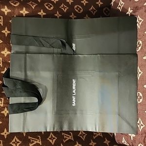 💯 Authentic SAINT LAURENT Shopping Bags (2) 🛍️